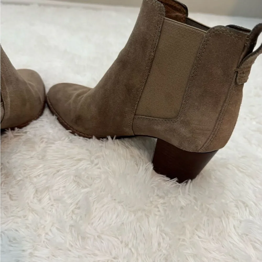 Madewell The Regan Suede in Wet Pebble Ankle Boots Size 6.5 - Picture 6 of 10
